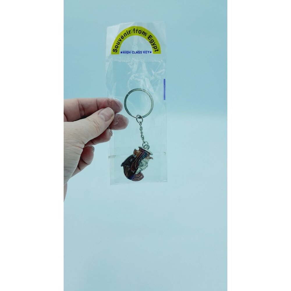 SOUVENIR FROM EGYPT HIGH CLASS KEY DECORATIVE EGYPTIAN KEYCHAIN -NEW IN PACKAGE